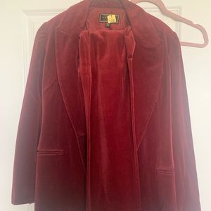 Vintage Maroon/Burgundy Pant Suit